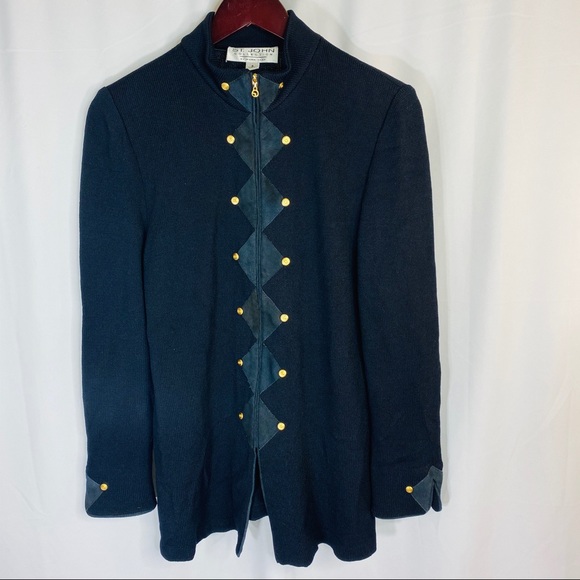 St. John Jackets & Blazers - St John Santana Knit Cardigan Jacket Blazer